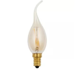 SPL filament LED bentip kaarslamp 1,5W E14 230V 2200K kleur 922 goud dimbaar