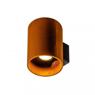 SLV 1004651 rusty up/down rond roest 2xled 3000/4000k cortenstaal wandlamp