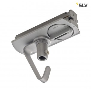 SLV 143172 1-Fase adapter met haak zilvergrijs