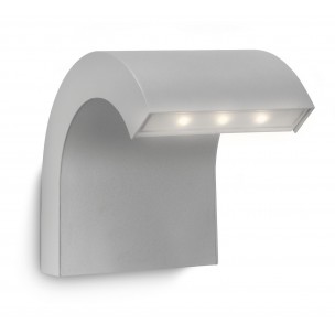 Philips Riverbank 163558716 zilvergrijs Ledino Outdoor wandlamp