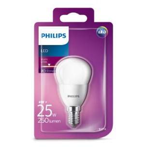 Aanbieding 4 st. Philips LED 25W P45 E14 WW FR ND 1BC/4
