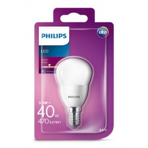 Aanbieding 4 st. Philips LED 40W P45 E14 WW FR ND 1BC/4