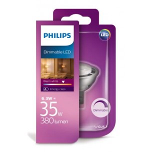 Aanbieding 4 st. Philips LED 35W GU5.3 WW 12V 36D D 1BC/4