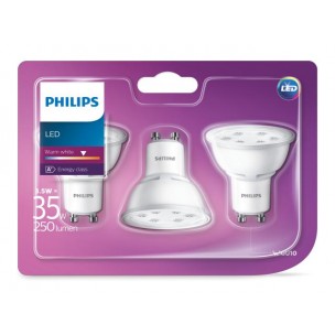 Aanbieding 8 st. Philips LED 35W GU10 WW 230V 36D 3BC/8