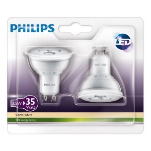 Duopack Philips led lamp GU10 3.5W