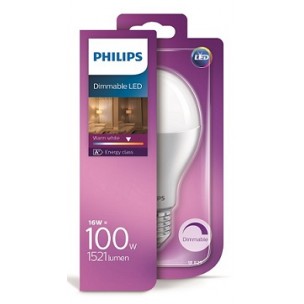 Philips E27 led lamp 16W (100W) warmwit dimbaar