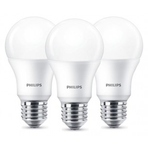3-pack E27 led lamp Philips 8,5W (60W)