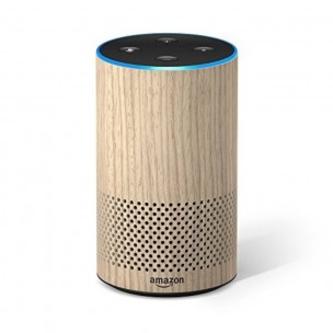 Amazon Echo (2nd Generation) with improved sound Oak 