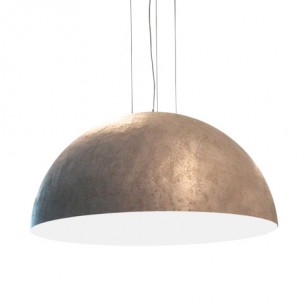 Design hanglamp rond 180cm metaallook ruw