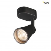 SLV 1000886 avo wandlamp single zwart 1xgu10