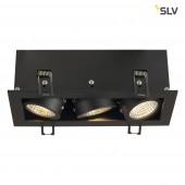 SLV 115720 Kadux 3 LED inbouwspot zwart
