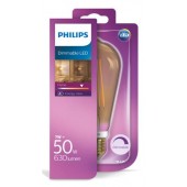 Philips LED filament lamp E27 7W (60W) Gold dimbaar