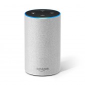 Amazon Echo (2nd Generation) with improved sound Sandstone Fabric
