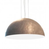 Design hanglamp rond 60cm metaallook ruw