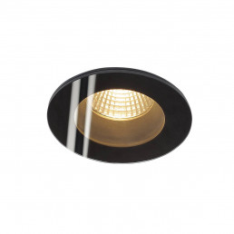 Actie SLV 114440 Patta-F LED round zwart inbouwspot 