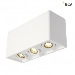 SLV 148053 Plastra Box 3 wit gips plafondlamp
