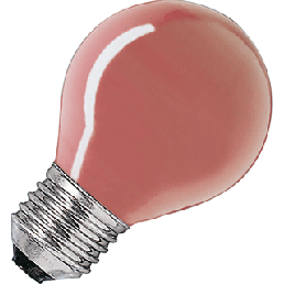 Philips Party gloeilamp rood zonder reflector mat