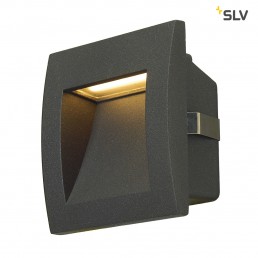 SLV 233605 Downunder Out LED S antraciet wand inbouwspot 
