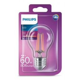 Aanbieding 4 st. Philips LEDClassic 60W A60 E27 WW CL ND 1BC/4