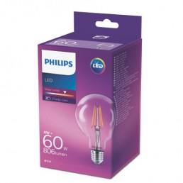 Aanbieding 4 st. Philips LEDClassic 60W G93 E27 WW CL ND/4