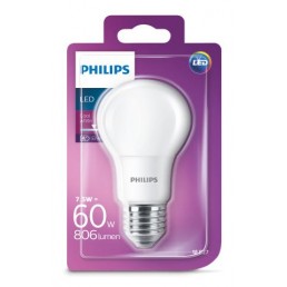 Aanbieding 4 st. Philips LED 60W A60 E27 CW 230V FR ND 1BC/4