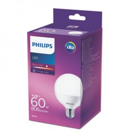 Aanbieding 4 st. Philips LED Globe 60W G93 E27 WW FR ND 1CT/4