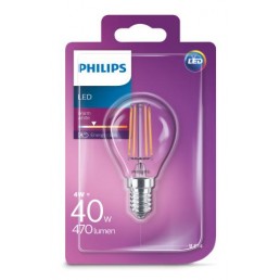 Aanbieding 4 st. Philips LEDClassic 40W P45 E14 WW CL ND 1BC/4