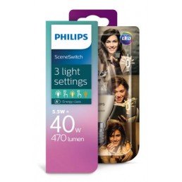 Aanbieding 4 st. Philips LED SSW 40W B38 E14 WW CL ND 1BC/4