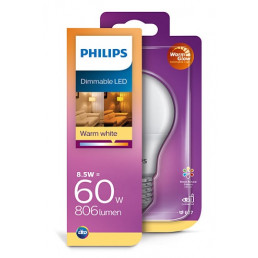 Philips LED WarmGlow led lamp E27 8,5W dimbaar
