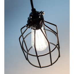 Lichtlab No.15 Kooi zwart industriële hanglamp