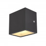 Actie SLV 1002032 sitra cube wandlamp antraciet 1xled 3000k
