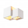 SLV 1004733 plastra wl cubes wit 1xqt14 wandlamp