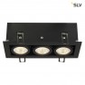 SLV 115720 Kadux 3 LED inbouwspot zwart