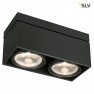 SLV 117110 Kardamod Surface Square ES111 double zwart plafondlamp