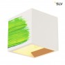 SLV 148018 Plastra Cube wit gips wandlamp