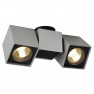 SLV 151534 Altra Dice Spot 2 zilvergrijs / zwart plafondlamp