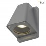 SLV 227194 Wallyx GU10 zilvergrijs wandlamp buiten 