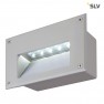 SLV 229701 Brick LED Downunder zilvergrijs led koelwit wand inbouwspot 