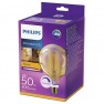 Philips LED filament flame E27 7W (50W) globe dimbaar