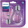 2-pack Philips led filament E27 4W (40W) 