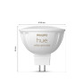 49164900 Philips Hue spot - wit en gekleurd licht- 2 pack - MR16