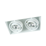 Witte inbouwspot trimless GU10 2-voudig