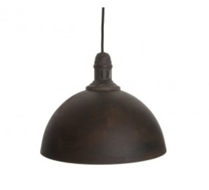 Leitmotiv LM1308 Rustic dome iron zwart hanglamp